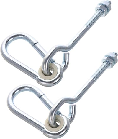 Hangmatstoel Hanger - Schommelhaken Montage - Buiten Ontspannen - Sterke Stabiele Structuur - 488 Gram - Zilver