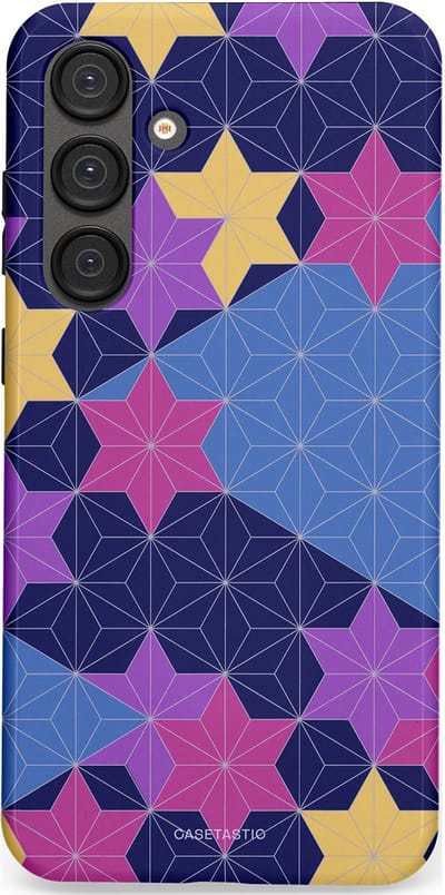 Casetastic Hoesje Geschikt voor Samsung S25 Plus - Stijlvolle Beschermende Duo-layer Case - Sterrenlijn