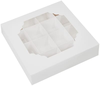 Simply Making Treat Box en Inserts Zilver Sterren 16 Vakken pk/100