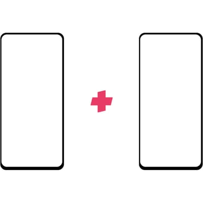 DuoPack: Samsung Galaxy A52 screenprotector gehard glas Edge to Edge