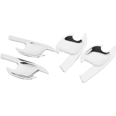 4 stuks Buitendeurhandvat Komrand Verchroomde Afdekking Geschikt voor Ford Ranger T6 T7 2012-2016 white