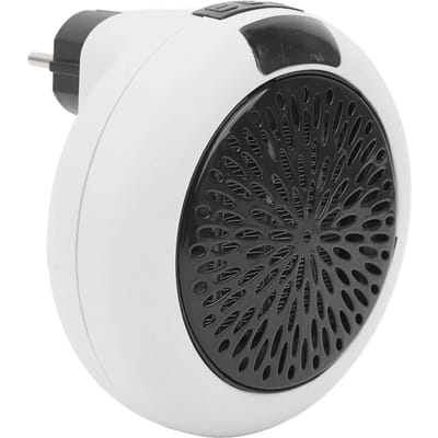 Elektrische wandverwarming met PTC-technologie, draagbaar, met LED-display, 900W, wit. black