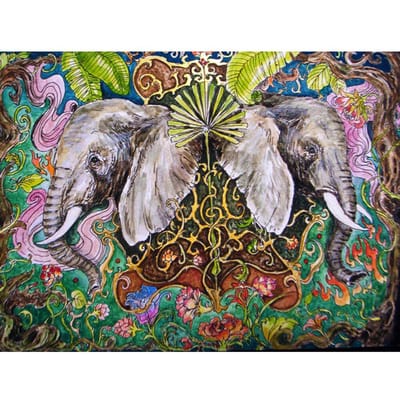 5D DIY Diamond schilderij dier olifant diamant borduurwerk volledige boor Strass Cross Stitch Kit 20X30CM