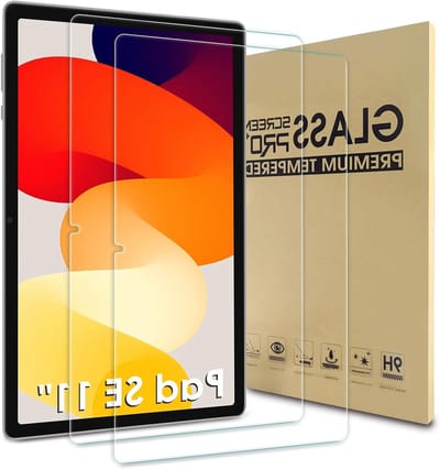 Pack van 2 Beschermfolie voor Xiaomi Redmi Pad SE 11" - 2.5D Gehard Glas Screen Protector, 9H Hardheid, Anti-Kras en Bubbels Vrij