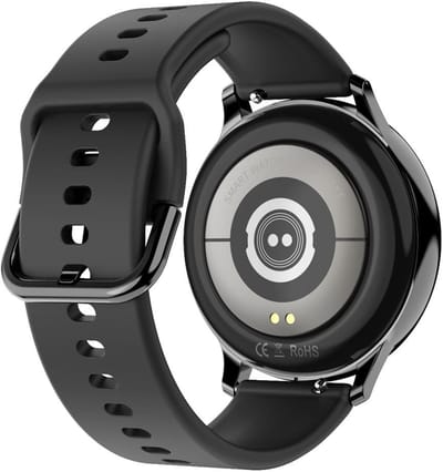 Promis SD25 Serie - Siliconen Horlogeband - Zwart - Smal - Universeel voor 20mm