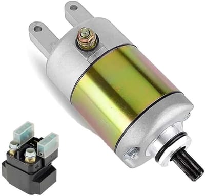 Motorstartmotor Relais - Startonderdeel Motor - Motor Starten - Duurzaam Ontwerp - 1 Stuk - Zilverkleurig