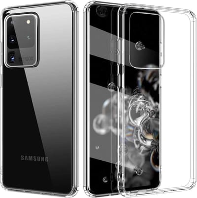 Hoesje geschikt voor Samsung Galaxy S20 Ultra - Back Cover Case ShockGuard Transparant