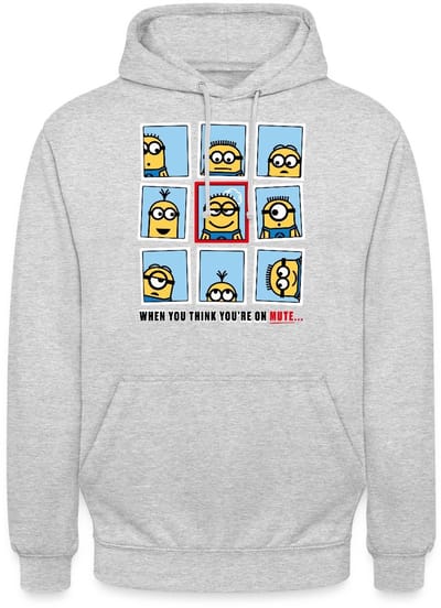 Minions Thuis Kantoor Problemen Hoodie Unisex