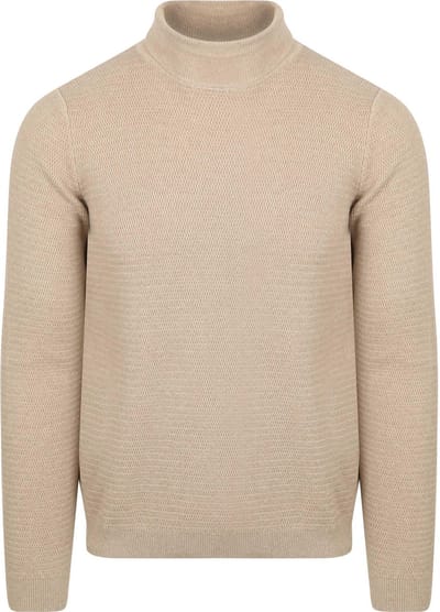 Suitable Coltrui Structure Melange Sand - Maat M - Heren - Pullover