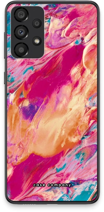 Case Company® - Hoesje geschikt voor Samsung Galaxy A33 5G hoesje - Pastel Echoes - Soft Cover Telefoonhoesje - Bescherming aan alle Kanten en Schermrand