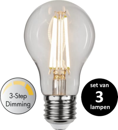3 standen led lamp - 6.5W - set van 3