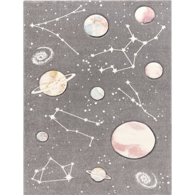 Kindertapijt Kosmos grijs  80x150 cm