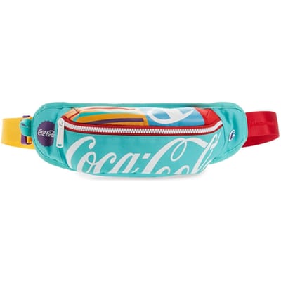 Champion X Coca Collaboration Bloc de Couleur Polyester Bandoulière Unique Sacoche Ceinture Sacs Unisexe Vert Menthe CHS1066-495 Mint Green blue