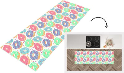 Keukenloper - Loper keuken - Donut - Patronen - Pastel - 150x50 cm - Keukenloper vinyl