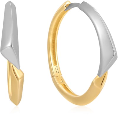 Ania Haie AH E049-05T Tough Love Dames Oorbellen - Oorringen - Sieraad - Zilver - 925 Zilver - 4 mm breed - 19 mm lang