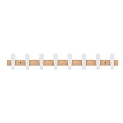 Wandkapstok Functionals STICKS HJH 90, 16 haken, tot 10 kg, hout en kunststof, natuurlijk eiken/wit
