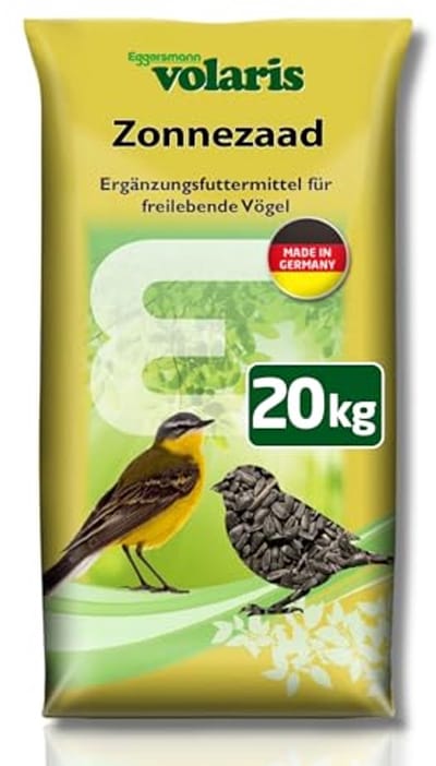 Zonnebloempitten voor vogels 20kg | Hoogwaardige vogelvoeding voor het hele jaar