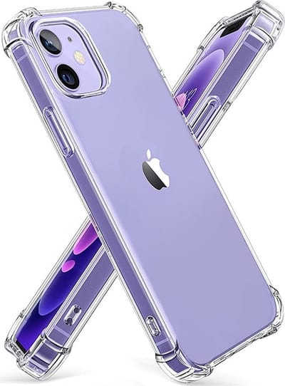 DrPhone TPU Hoesje - Siliconen Bumper Case Met Verstevigde Randen – Schokbestendig - Geschikt voor iPhone 14 Plus - Transparant