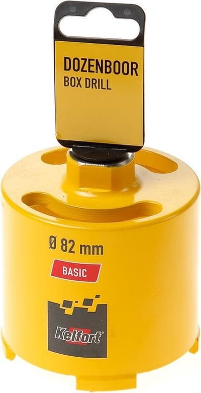 Kelfort Diamant dozenboor 82mm 4 segmenten