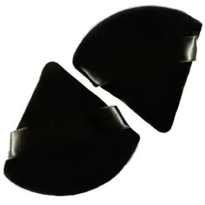 2PCS Houppette Triangle Portable Réutilisable Éponge de Maquillage Fond de Teint Cosmétique en Mousse de Latex black