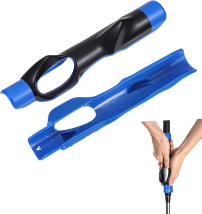 Golf Grip Trainer - Golf Grip Training & Verbetering - Verbeter je Swing - Instelbare & Ergonomische Handgreep Corrector - Golfaccesoires - Blauw