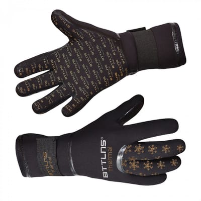 BTTLNS Neopreen zwemhandschoenen - 3.5mm neopreen - Nauwsluitende pasvorm rondom de pols - Thermische neopreen - Chione 1.0 - Goud - M