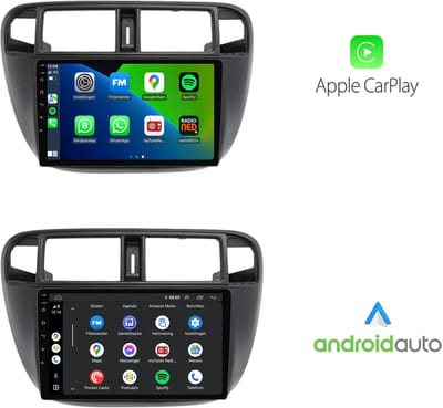 CarPlay autoradio geschikt voor Honda Civic | 1996 t/m 2000 | Android 13 | 9 inch | Draadloos Apple CarPlay & Android Auto | 2GB + 32GB | 8-Core processor | Davilon | 2025 model | 1996 1997 1998 1999 2000 | Bluetooth & Wifi