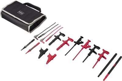 VOLTCRAFT MLSet-100 Meetsnoerenset Steekaansluiting 4 mm Krokodilklem, Testpunt, Bus 4 mm 1.2 m Rood, Zwart 1 stuk(s)