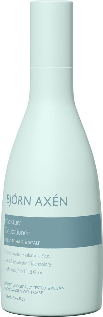 Björn Axén Moisture Conditioner – Voedende & Hydraterende Conditioner voor Droog Haar – Met Hyaluronzuur – Versterkt, Verzacht & Ontklit – Beschermt tegen Breuk – Voor Zijdezacht, Glanzend en Gezond Haar – Dagelijkse Haarverzorging
