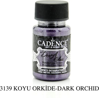 Cadence Dora Metallic Glas Verf 50 ml Donker Orchidee