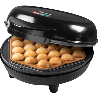 Bestron Bubble-Wafelijzer ABWM700Z - 750W met Automatische Temperatuurregeling en Backlampje