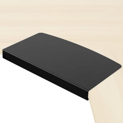 Bureau Hoek Verbinding - Bureau Platform - Werkruimte Optimaliseren - Vergroot Hoekoppervlak - 42.7 x 4.6 cm - Zwart