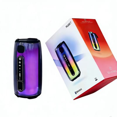 Draadloze Bluetooth Speaker- 360° Lichteffecten-Krachtig Geluid-TWS stereo-verbinding-Bluetooth 5.3-ingang-AUX-ingang-TF-DC- Party Speaker – Geschikt voor Feest, Camping & Thuis