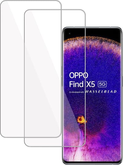 2x Screenprotector geschikt voor OPPO Find X5 – Gehard Glas - Proteqt+