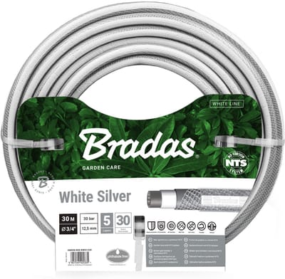 Bradas tuinslang NTS White Silver 1/2 inch 20 meter