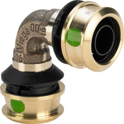 Viega Raxofix-bocht 90 graden, d 16mm siliciumbrons Model 5316, 647001