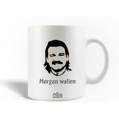 Keramische Mok - Morgan Wallen - Zwart en Wit - 30cl - Vaatwasmachinebestendig - 9,5 cm