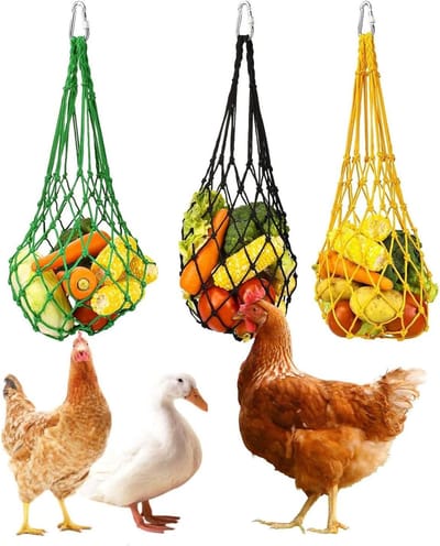 Voeder Dispenser Kip - Voerhanger Varkens - Vogels Voeden - Net Voedselzak - 57 cm - Niet gespecificeerd