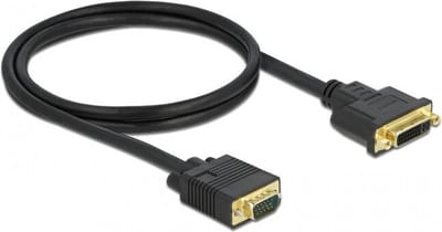 Delock Cable DVI 24+5 female to VGA male 1 m
