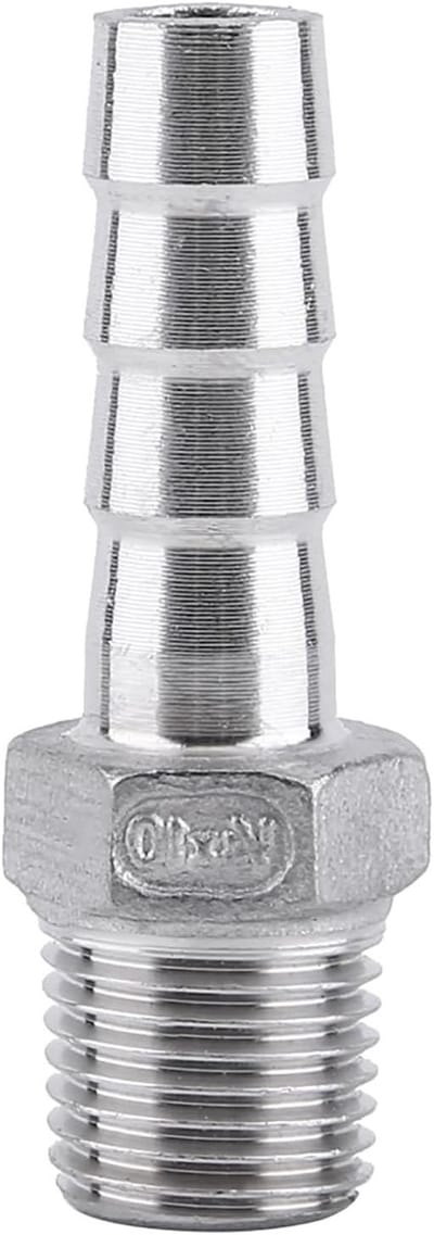 Hoge kwaliteit RVS slangverbinder voor BSP 1/8" tot 3/4" slangen, duurzame en betrouwbare pijpfitting voor tuinen en industrie
