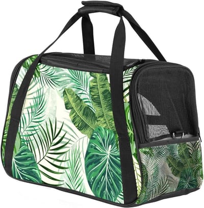 Dieren Transporttas - Reismand Huisdier - Veilig Reizen - Luchtvaart Goedgekeurd - 43x26x30 cm - Meerkleurig