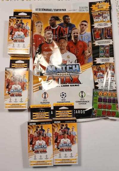 topps match attax 2024 / 2025 starterset met 180 kaarten trading Cards Voordeelpakket