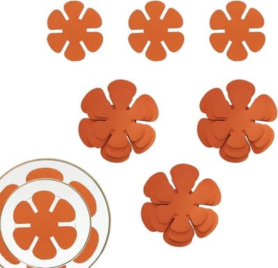 Pannenbeschermers - Kookgerei Beschermers - Krasvrij Stapelen - Herbruikbaar Viltmateriaal - 3 Maten - Oranje