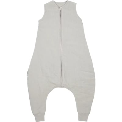 Meyco Baby Uni baby winter slaapoverall jumper - pre-washed hydrofiel - greige - 80cm - 2.0 TOG