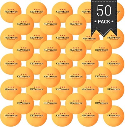 50 stuks professionele pingpongballen voor trainingen en spellen - tafeltennisballen van 3 sterren kwaliteit