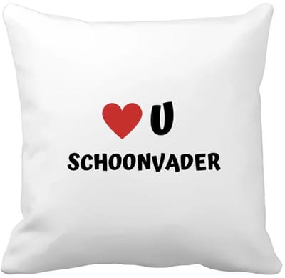 Akyol - love u schoonvader Kussen hoes - Papa - de liefste schoonvader - vader cadeautjes - vaderdag - verjaardag - geschenk - kado - 40 bij 40 cm