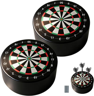 Professionele Dartbord Opbergset met Dart Houder en Bonus Slijpsteen - Ideaal voor TV-kasten, Boekenplanken en Speelkamers - 10x4 cm, EVA Materiaal