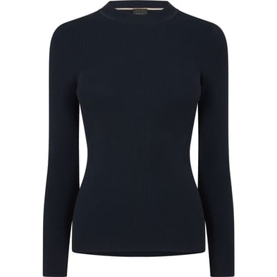 Boss Febisan gebreid sweatshirt voor dames (Blauw)