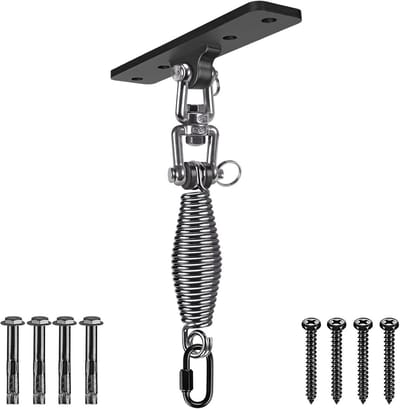 Zware Tas Hanger - Schommelhaak Muurbevestiging - Kracht Training - 360 Graden Rotatie - 600 lbs - Metaal