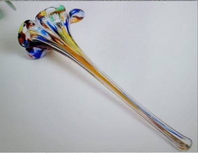 AL - Glaswerk - Bloem - 28 x 8 cm